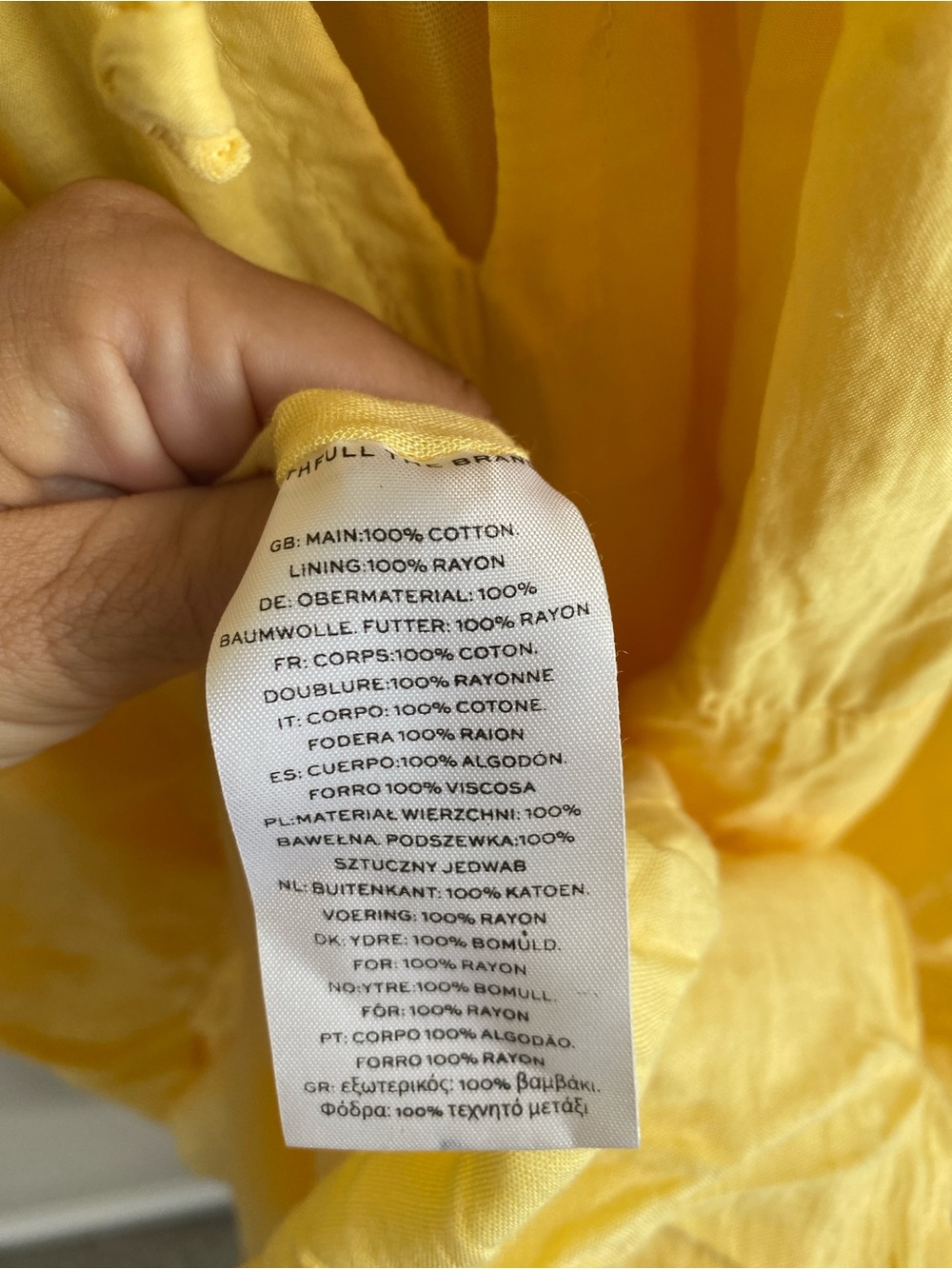 Faithfull the Brand Marlowe Yellow Puff-Sleeve Maxi Dress - Picture 7 of 9